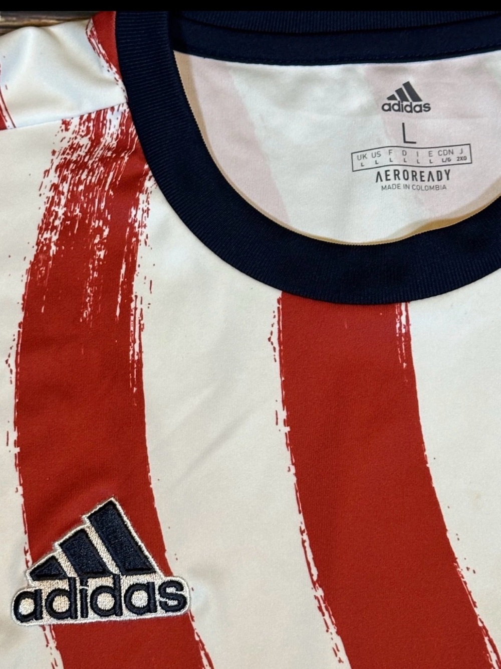 Adidas MLS Prematch Americana Large Mens Jersey USA Soccer 2021 July 4th - Picture 3 of 5